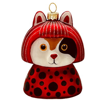 Boule de Noël Yayoi Kusameow Kusama Chat Calico par Naked Decor - 02191692