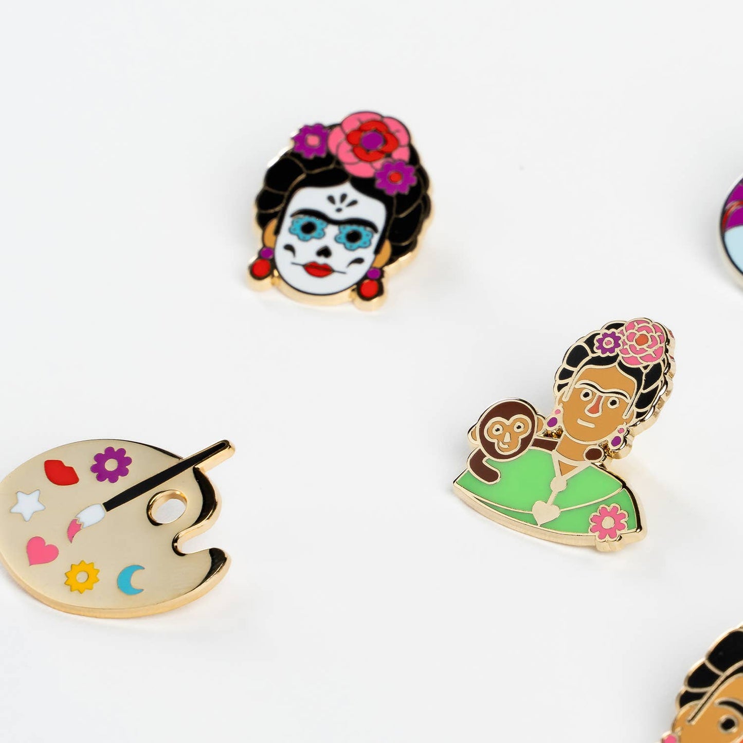 Anstecker Frida Día de Muertos