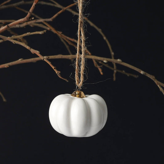 Hanging Decoration White Pumpkin