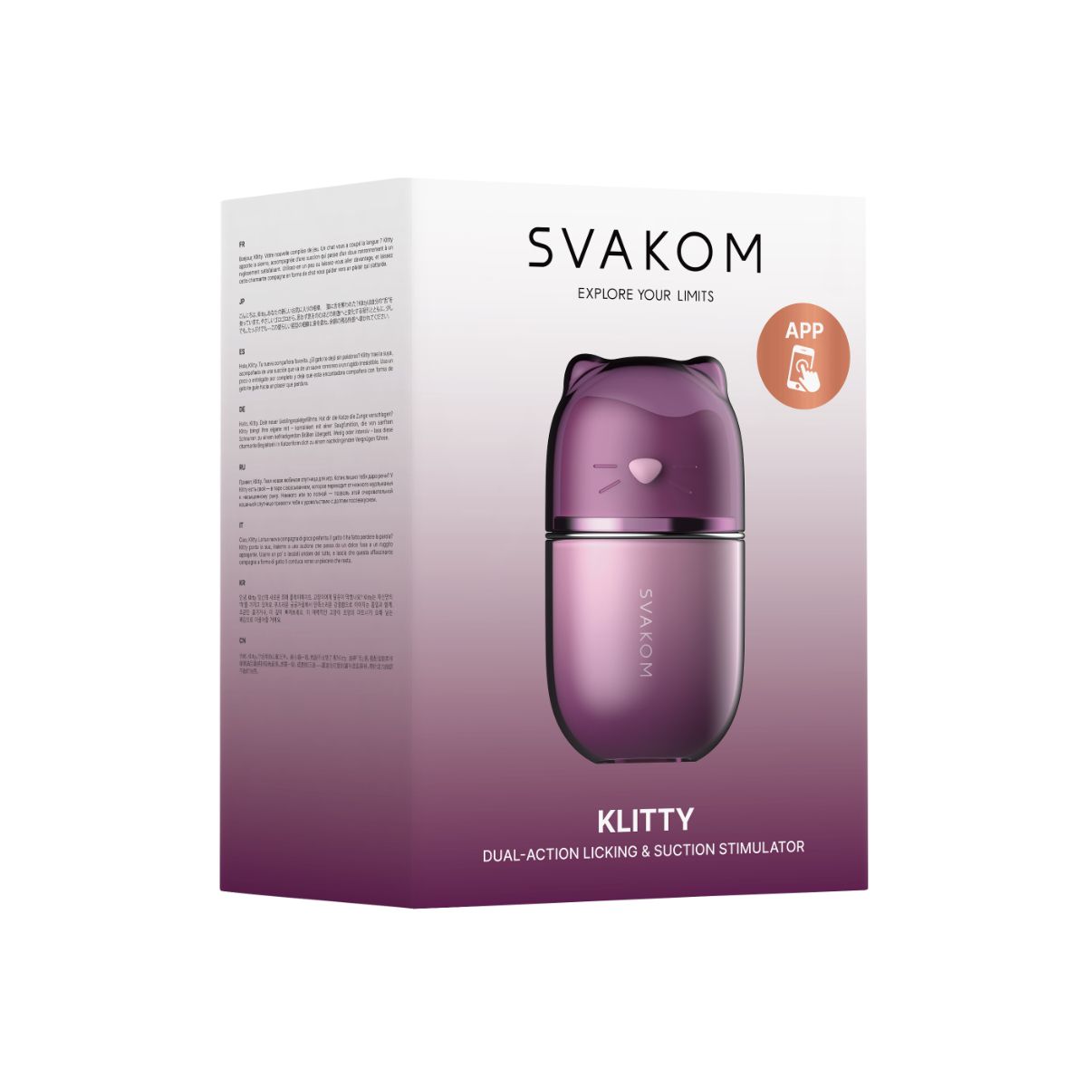 SVAKOM - Klitty Clitoral Stimulator - Dusty Lavender