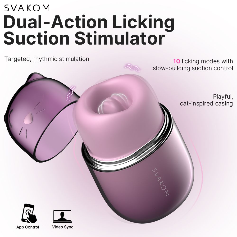 SVAKOM - Klitty Clitoral Stimulator - Dusty Lavender