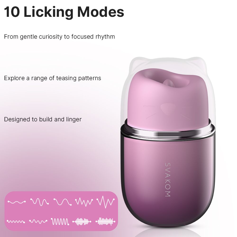 SVAKOM - Klitty Clitoral Stimulator - Dusty Lavender