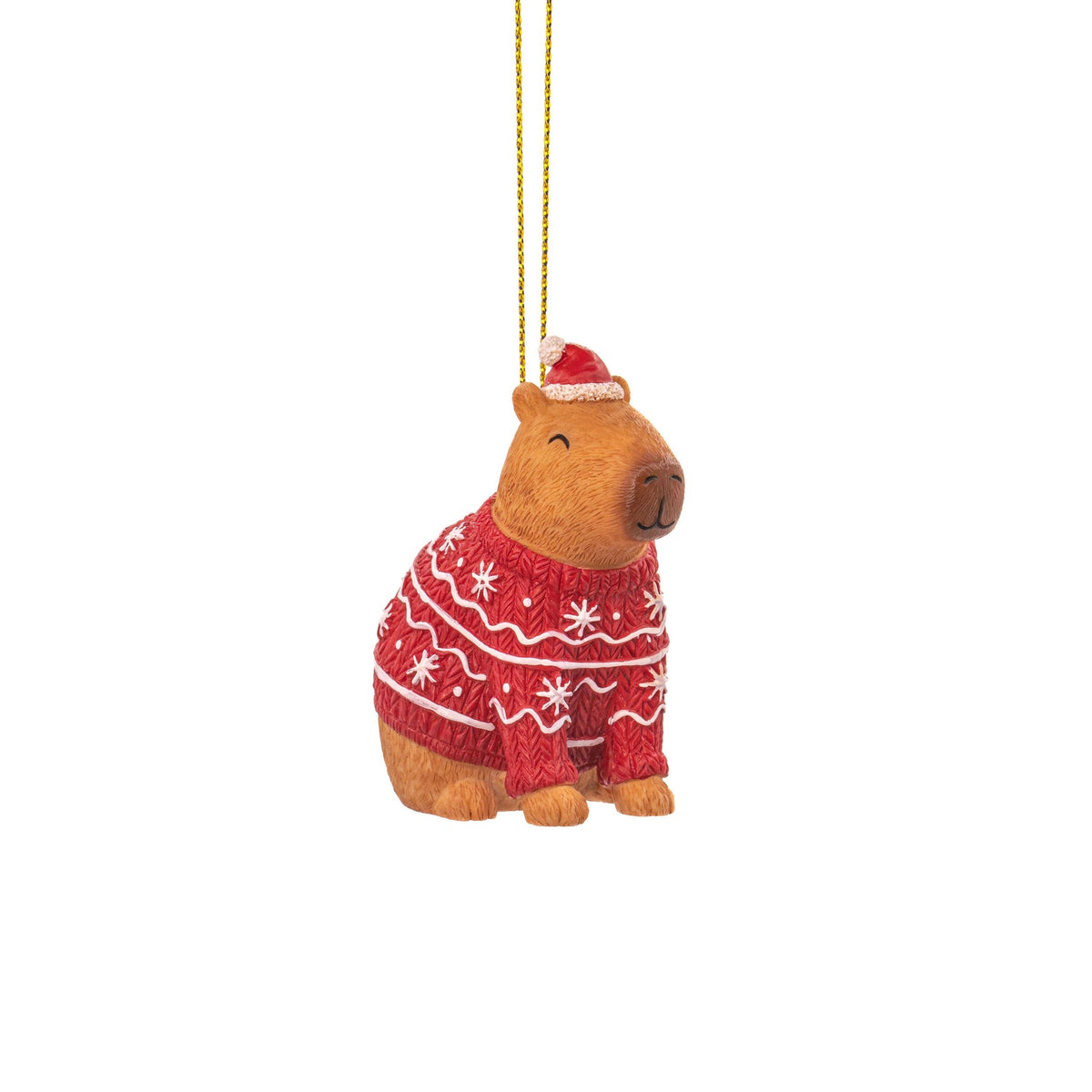 Weihnachtliche Capybara-Hängedeko 2er-Pack