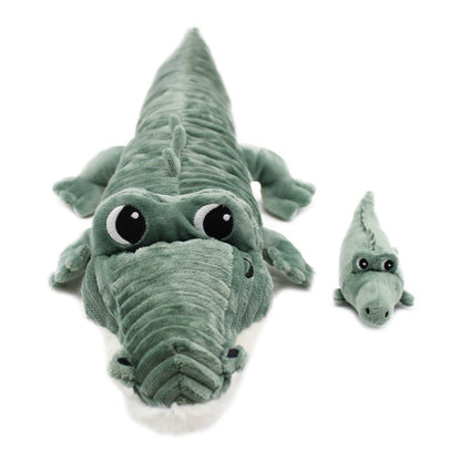 LES PTIPOTOS - CROCODILE MAMAN & BÉBÉ VERT 57 CM