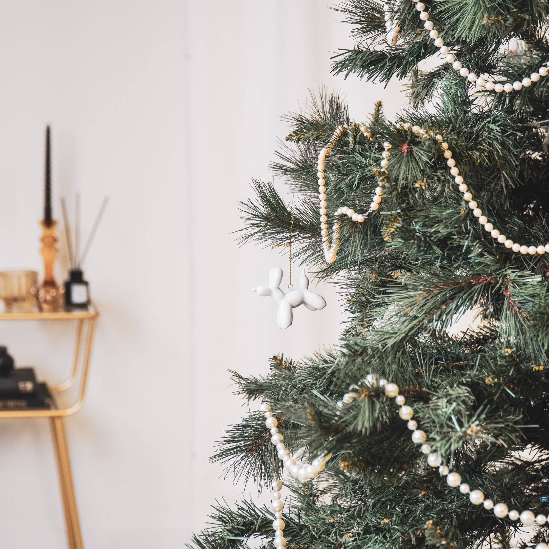 Boule de Noël Ballon Chien Blanc par Housevitamin bv