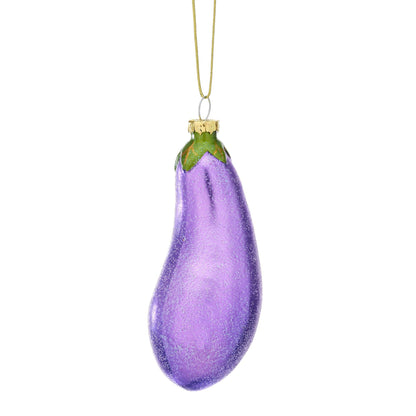 Boule de Noël Aubergine violette
