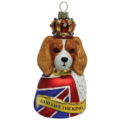 Boule de Noël God Save the King Charles Blenheim par Naked Decor - 99242572
