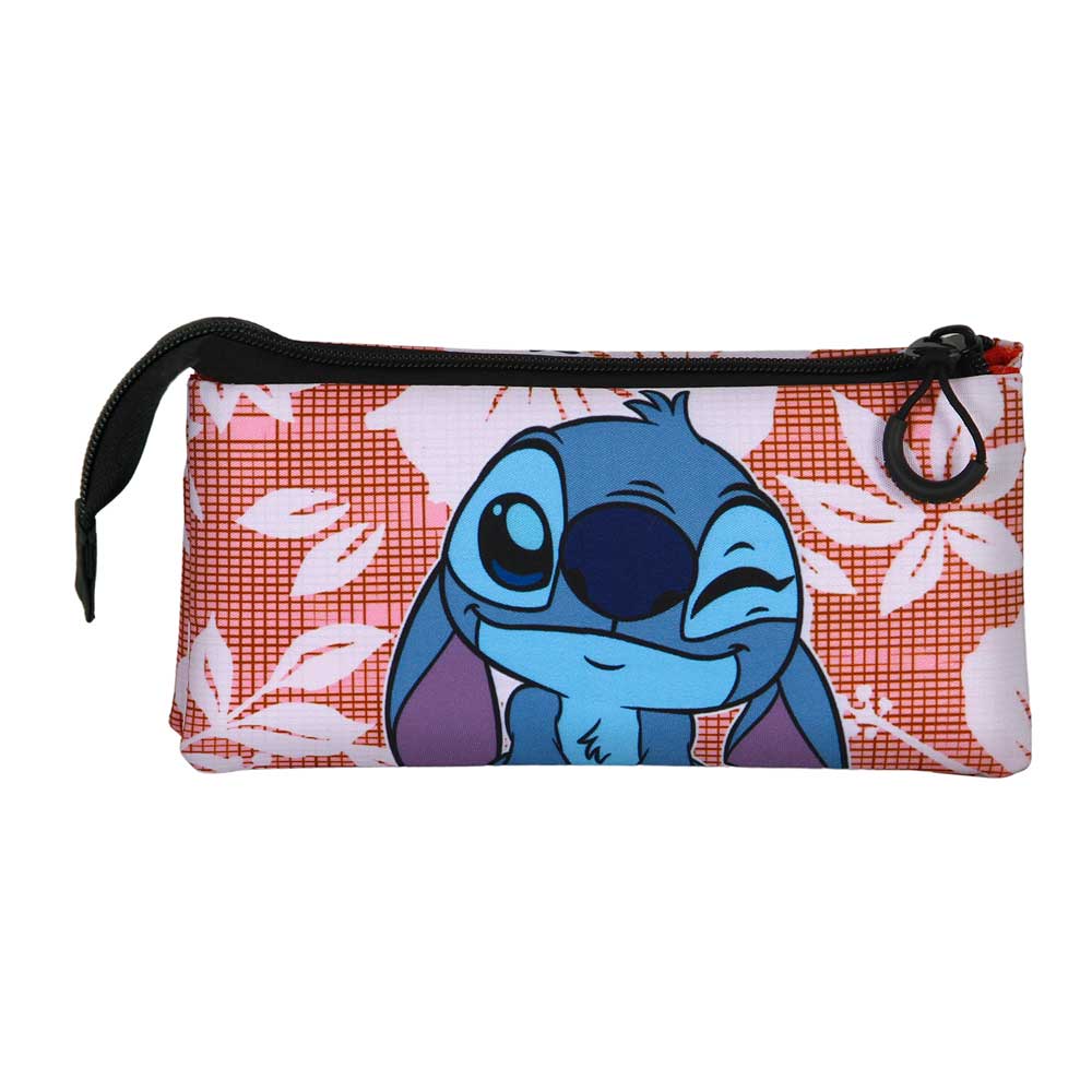 Trousse triple Lilo and Stitch Maui-FAN 2.0, rose