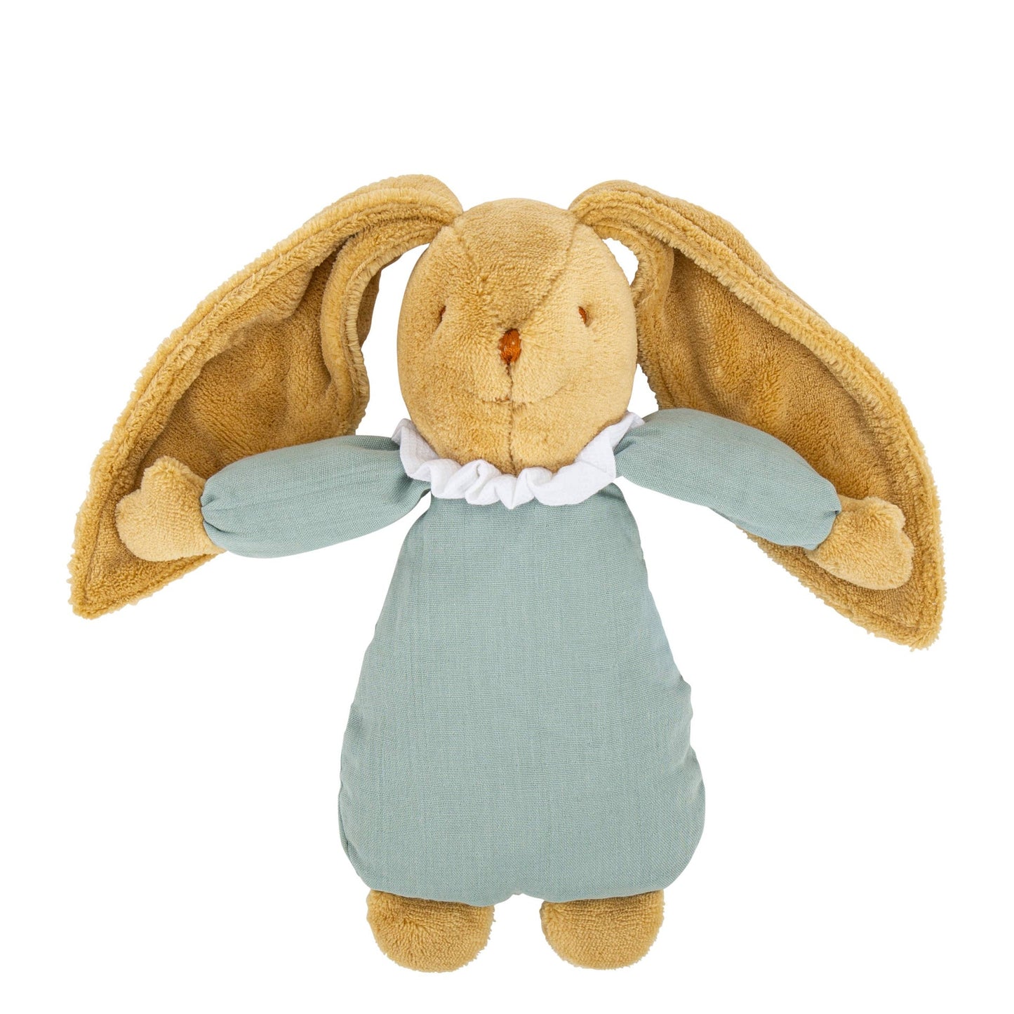 Lapin Nid D'Ange Doudou Musical - Coton Bio Céladon