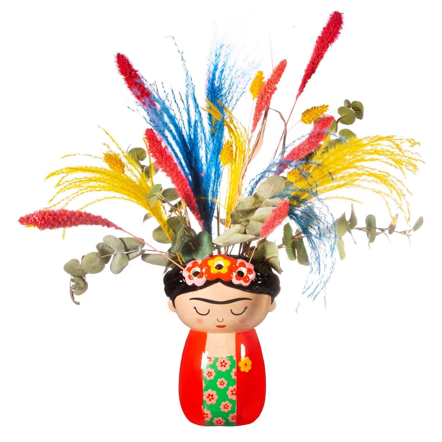 Roter Frida Kahlo Wandpflanzkübel