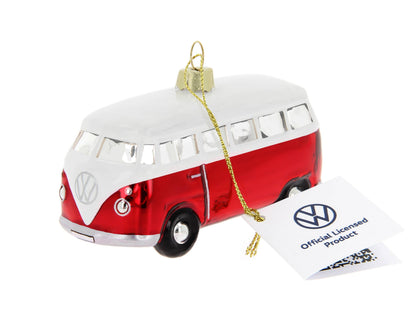 Weihnachtsdeko VW T1 Bus Rot & Weiß