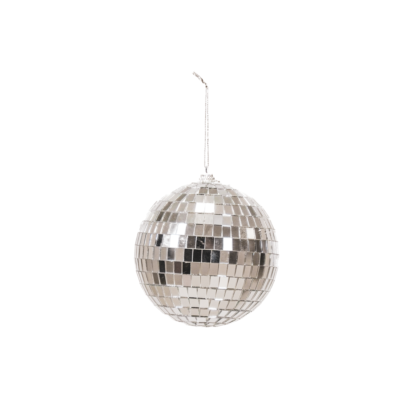 Disco-Weihnachtskugel Silber - 15cm
