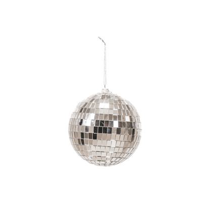 Disco-Weihnachtskugel Silber - 15cm