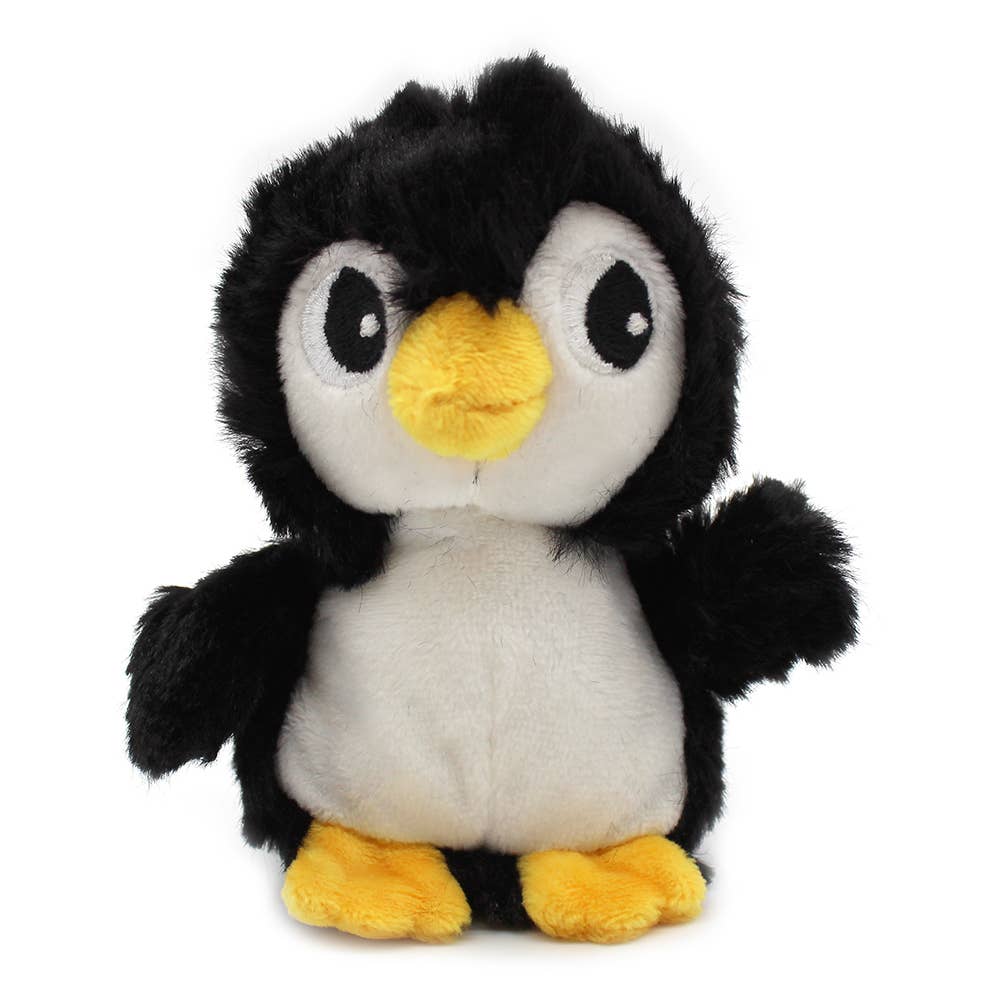 LES PTIPOTOS - PELUCHE 25CM MAMAN & BÉBÉ PINGOUIN NOIR