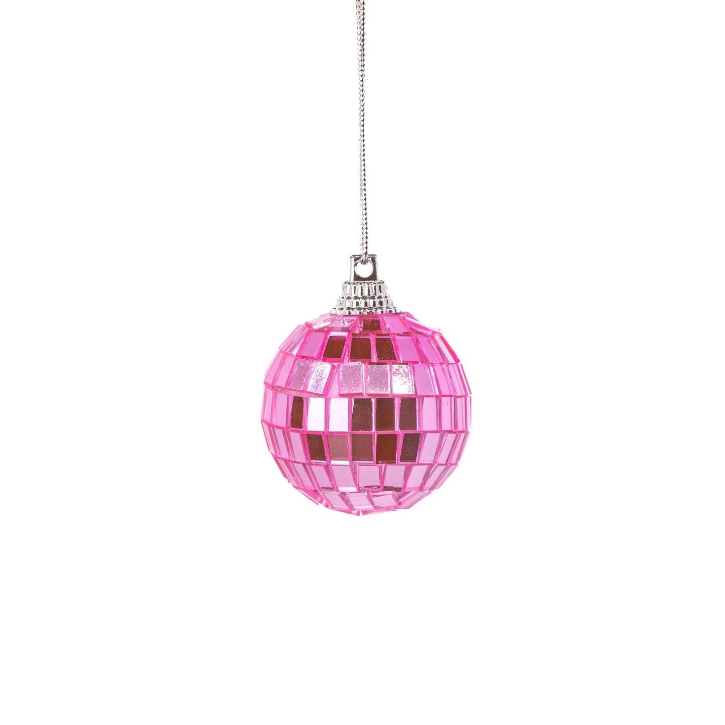 Multicolored Faceted Christmas Baubles 6-Pack