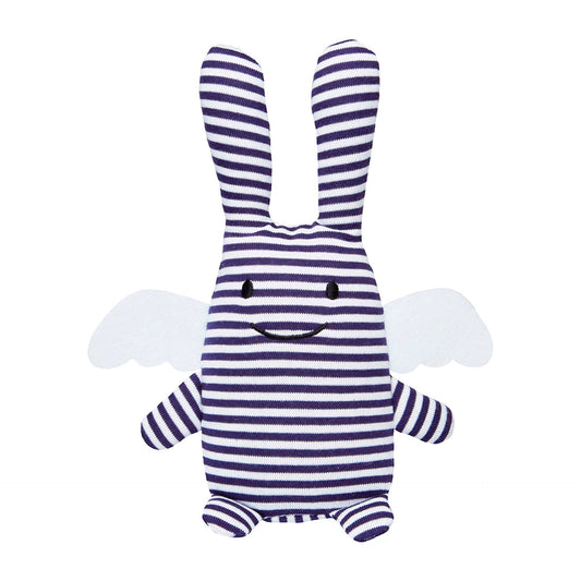 Ange Lapin Doudou avec Hochet - Marinière