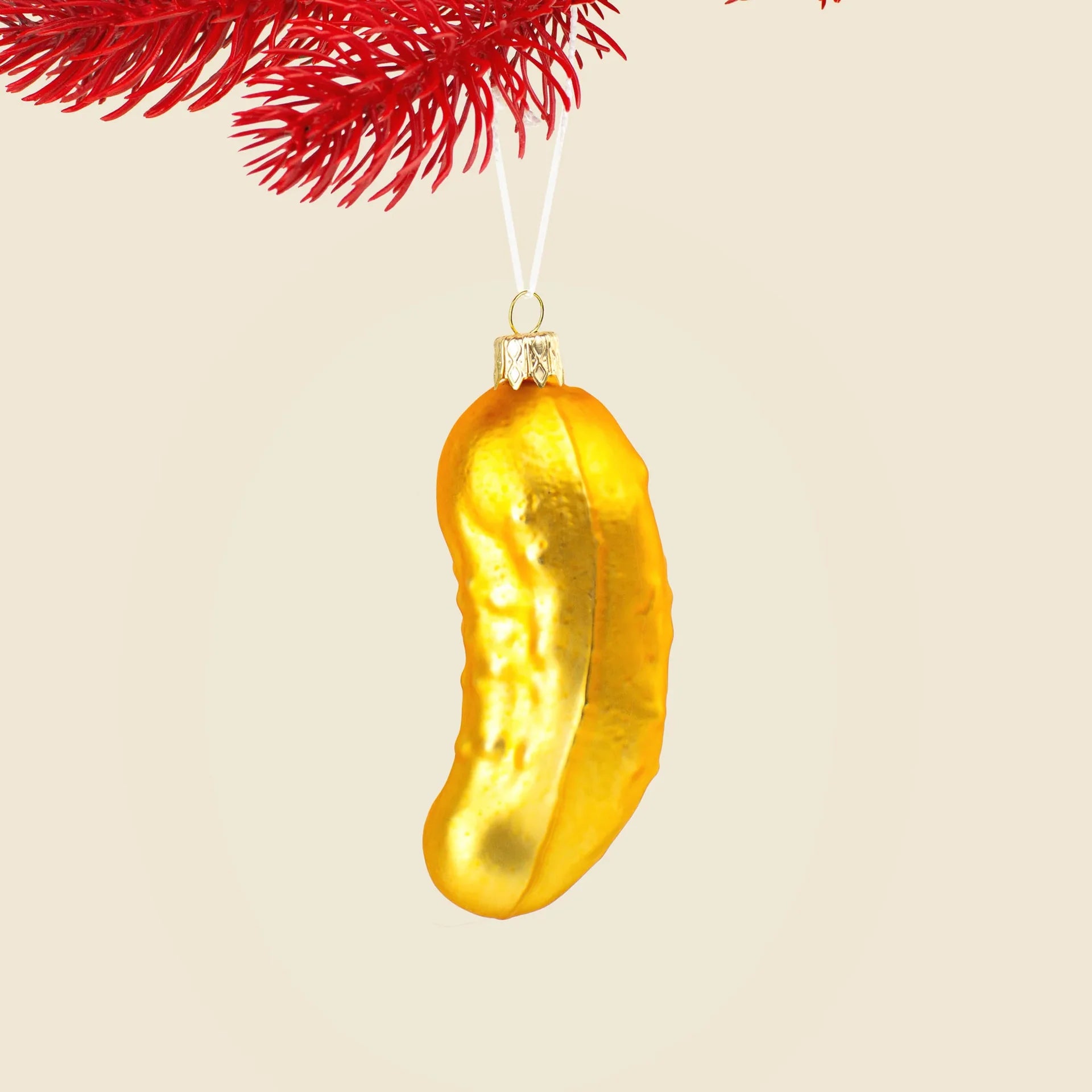boule de noel cornichon jaune donkey