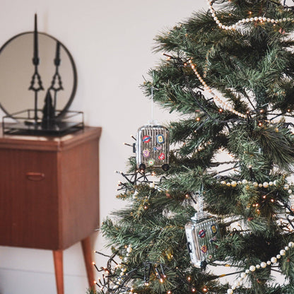 Weihnachtskugel Reisekoffer