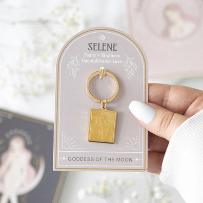 Porte‑clés talisman de la déesse Séléné