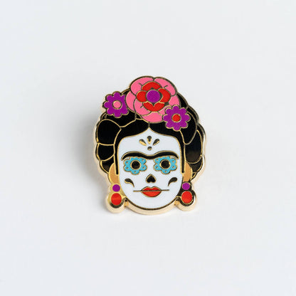 Anstecker Frida Día de Muertos