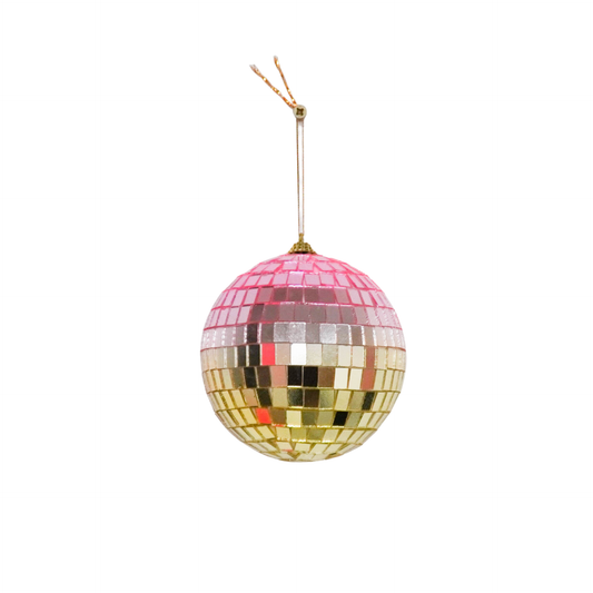 Weihnachtsbaumkugel Disco Rose/Gold - 15cm