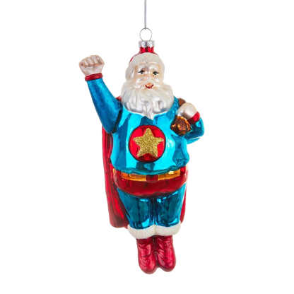 Christbaumkugel Super Weihnachtsmann