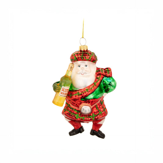 Schottische Weihnachtskugel Weihnachtsmann
