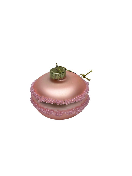 Weihnachtskugel Macaron Rosa