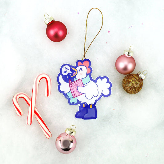 Christmas Decoration Singing Hen