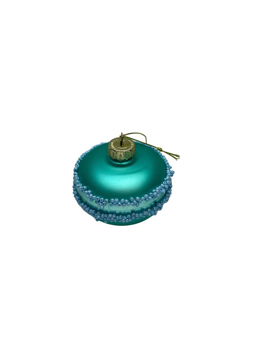 Weihnachtskugel Macaron Blau
