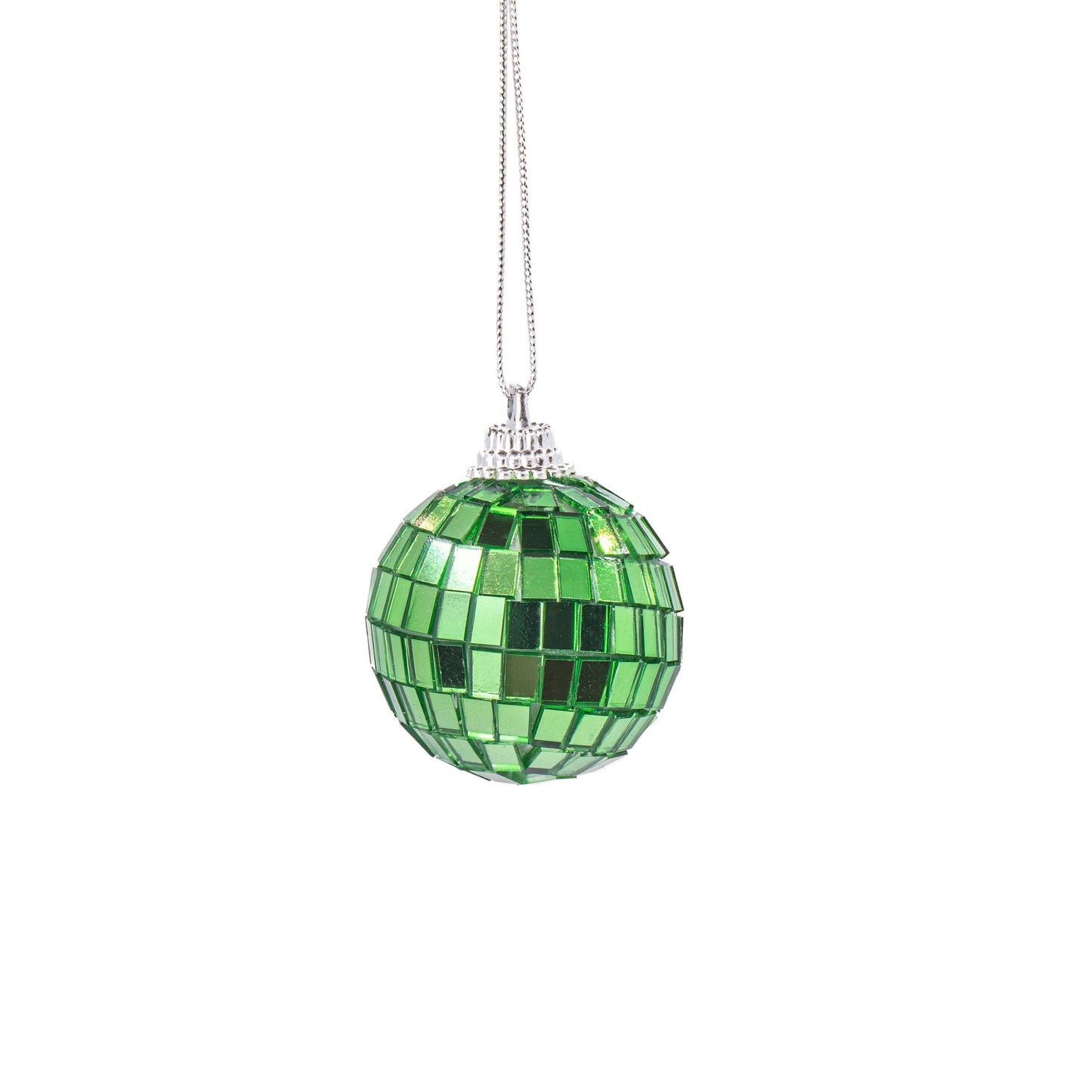 Multicolored Faceted Christmas Baubles 6-Pack
