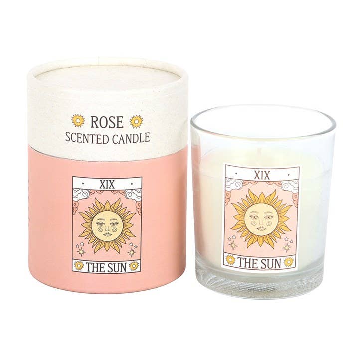 Bougie Tarot Vintage Soleil - Rose