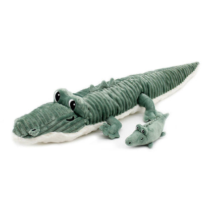 LES PTIPOTOS - CROCODILE MAMAN & BÉBÉ VERT 57 CM