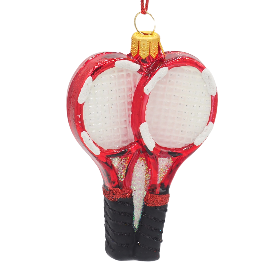 Christbaumkugel Tennisschläger