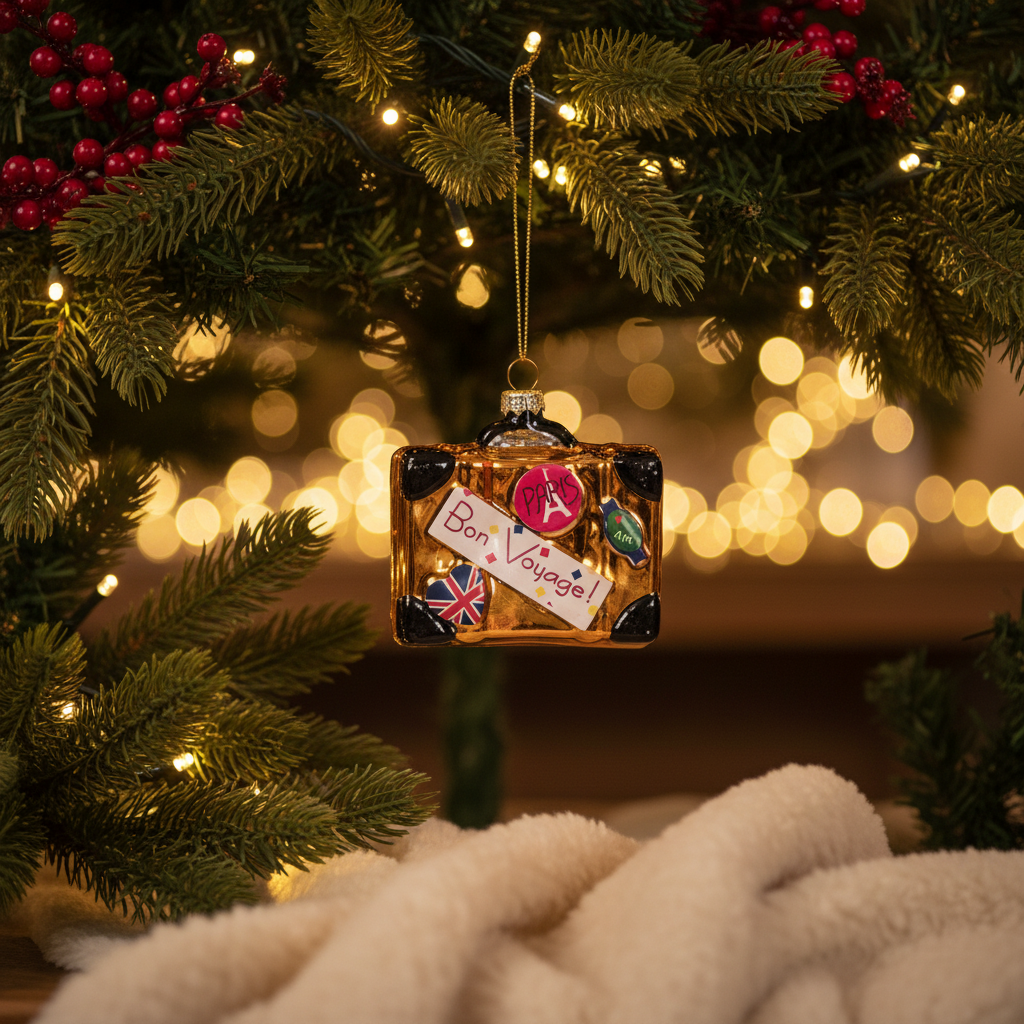 Boule de Noël Valise de voyage