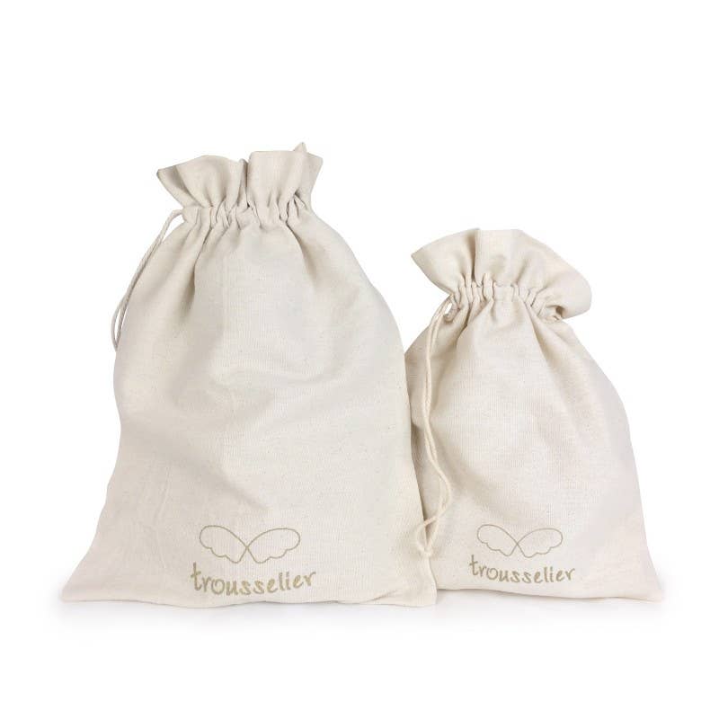 Ange Lapin Doudou avec Hochet - Coton Bio Bleu Denim