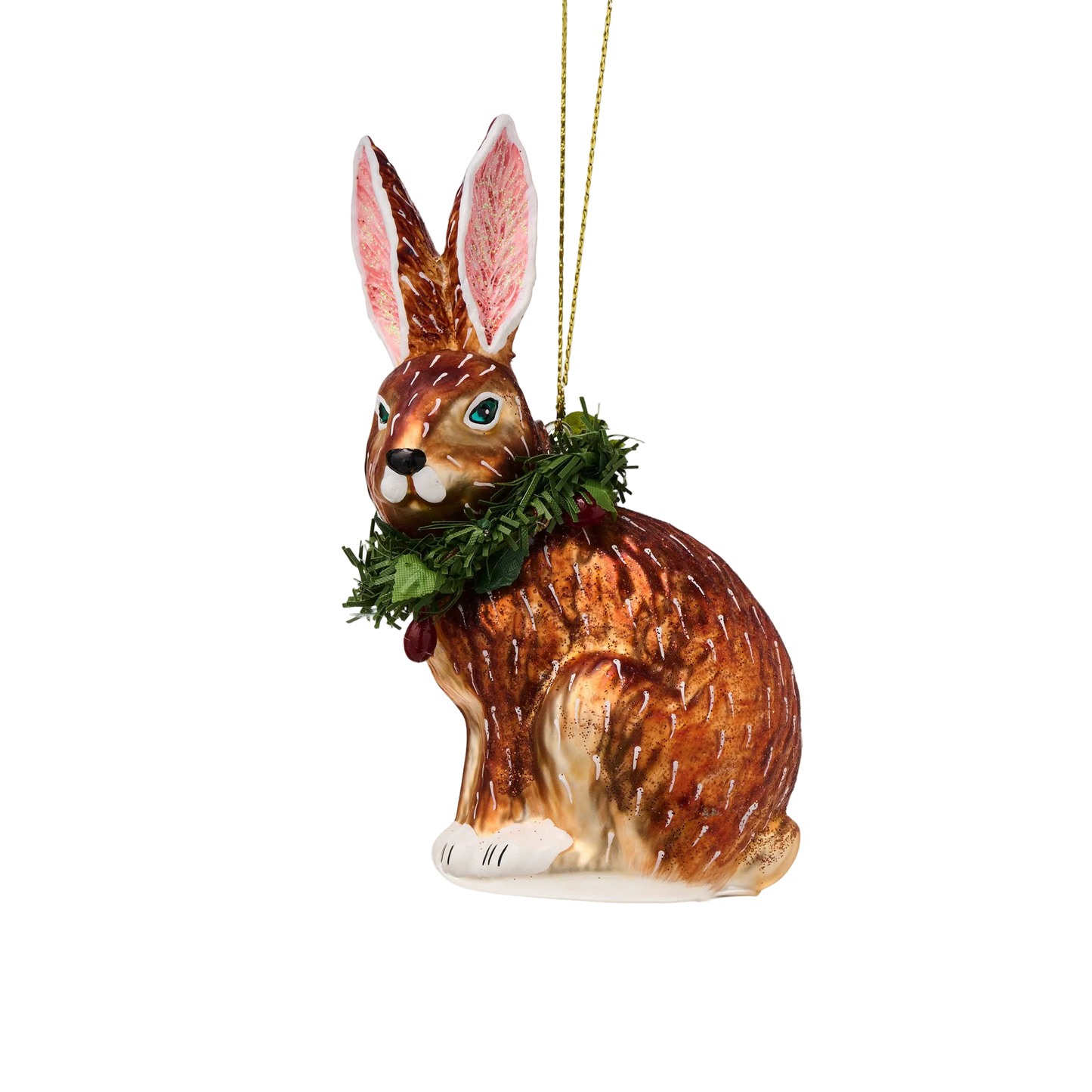 Hanging Christmas Bunny Decoration