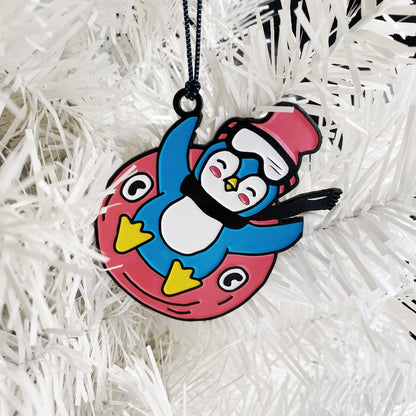 Décoration à suspendre Pingouin au Ski