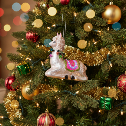 Weihnachts-Alpaka-Hängedeko