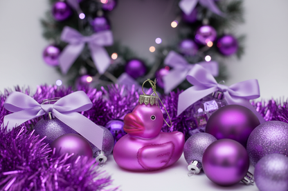 Pink Rubber Duck Christmas Bauble