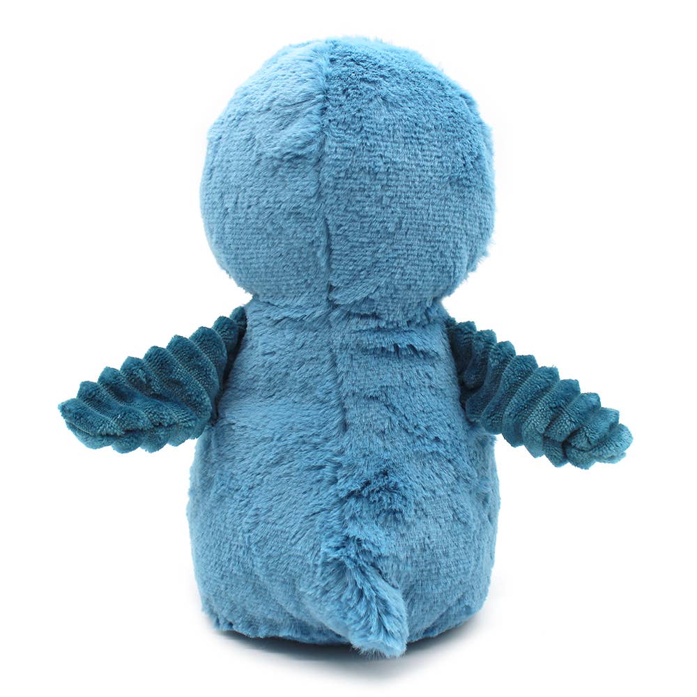 LES PTIPOTOS - PELUCHE MAMAN & BÉBÉ PINGOUIN BLEU 25CM