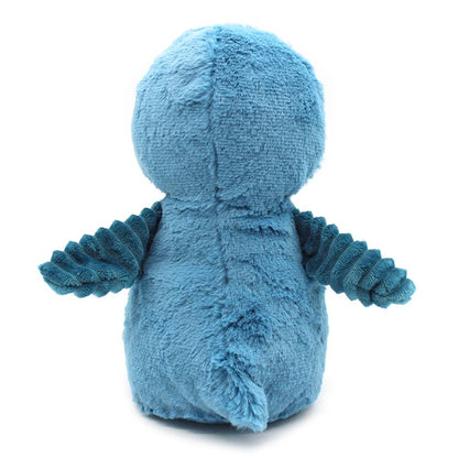 LES PTIPOTOS - PELUCHE MAMAN & BÉBÉ PINGOUIN BLEU 25CM