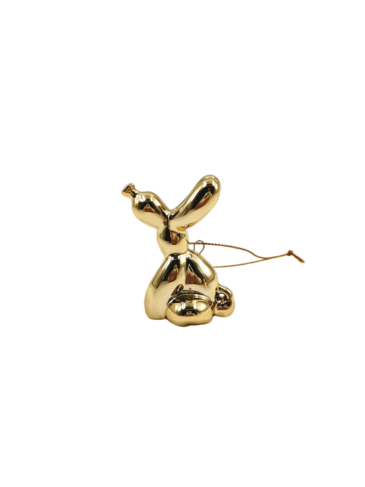 "Golden Balloon Dog" Christmas Decoration