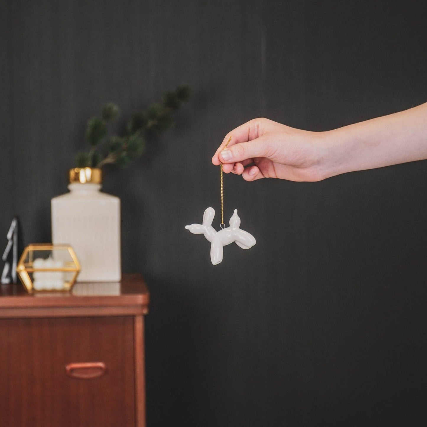 Boule de Noël Ballon Chien Blanc par Housevitamin bv