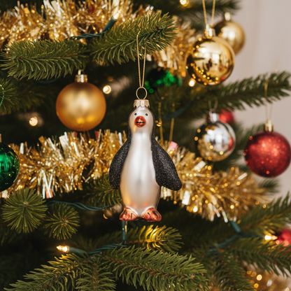 Weihnachtskugel Pinguin