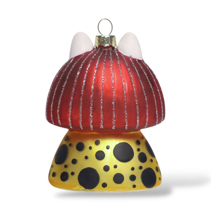 Boule de Noël Chat Blanc Yayoi Kusameow Kusama