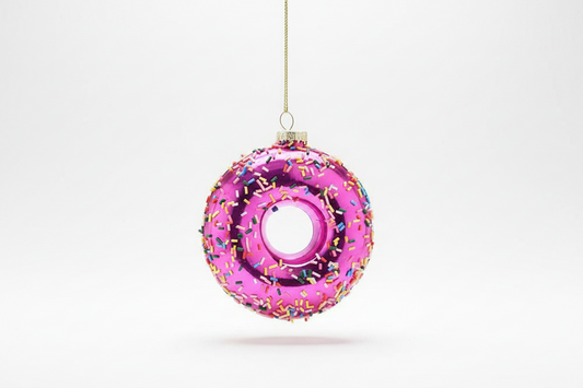 Boule de Noël Donut avec vermicelles