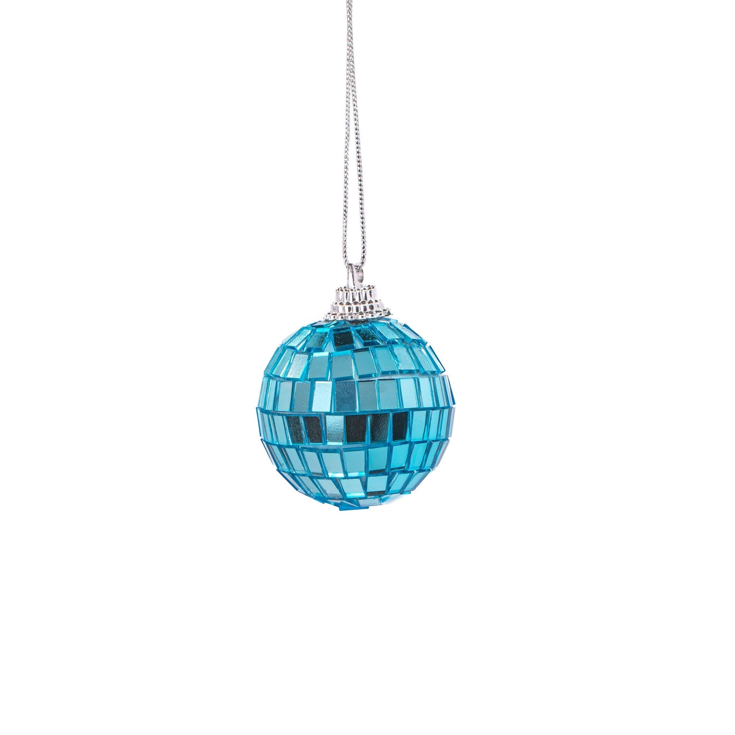 Multicolored Faceted Christmas Baubles 6-Pack