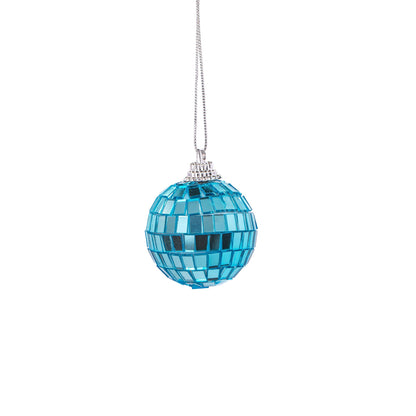 Multicolored Faceted Christmas Baubles 6-Pack