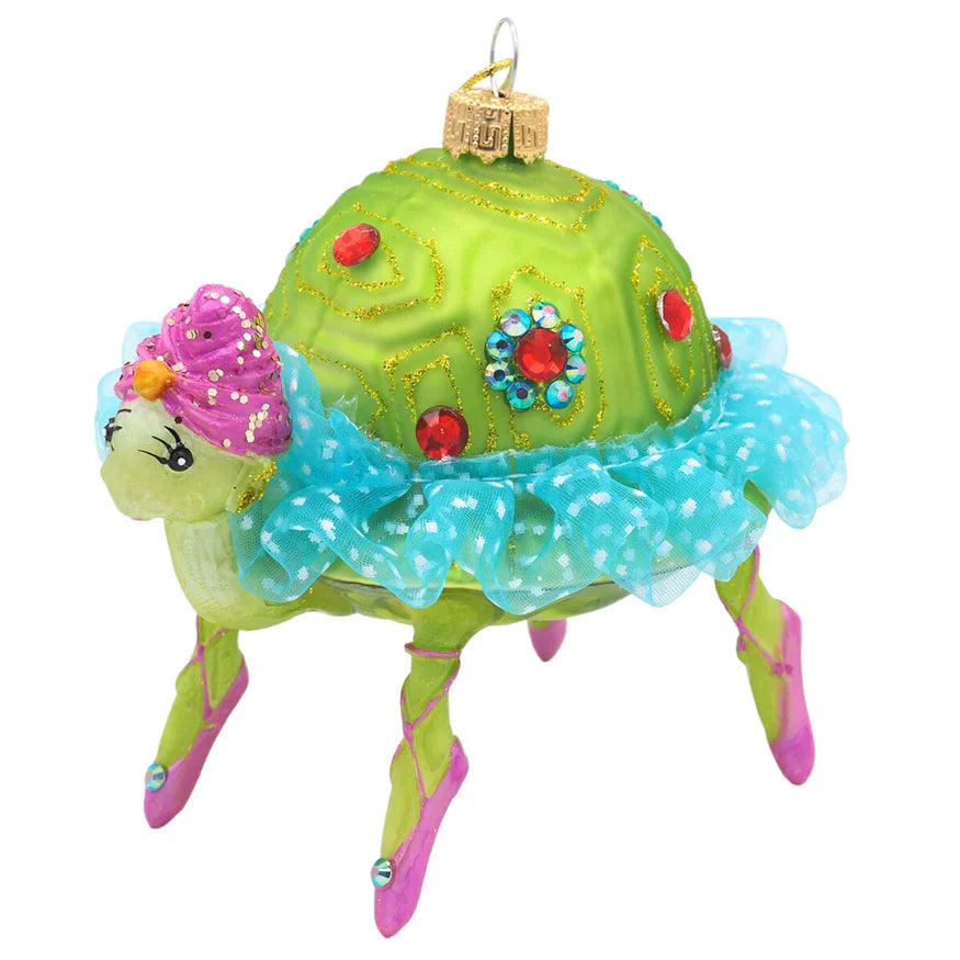 Boule de Noël Tortue ballerine par Little Christmas Company - 07401804